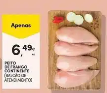 Continente Bom dia Continente - peito de frango promoção