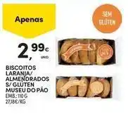 Continente Bom dia Museu do pão - biscoitos laranja/almendrados s/gluten promoção