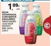 Continente Bom dia Continente - água vitaminada promoção