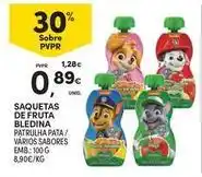 Continente Bom dia Blédina - saquetas de fruta promoção