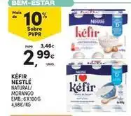 Continente Bom dia Nestle - kéfir natural/ morango emb.: 6x100g promoção