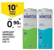 Continente Bom dia Mimosa - leite uht promoção