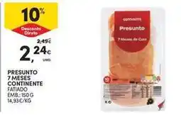 Continente Bom dia Continente - 7 meses presunto promoção