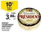 Continente Bom dia Président - queijo camembert promoção