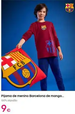 Pepco Pijama de menino barcelona de manga promoção