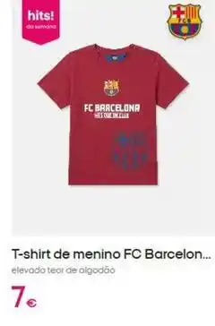 Pepco T-shirt de menino fc barcelona promoção