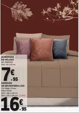 E.Leclerc Almofada de veludo promoção