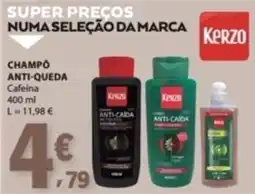 E.Leclerc Champô anti-queda kerzo cafeína promoção