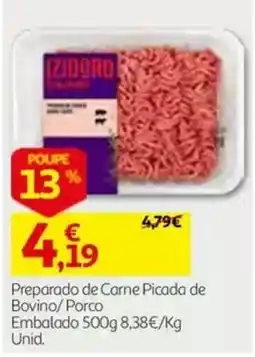 Auchan Izidoro preparado de carne picada de bovino porco promoção