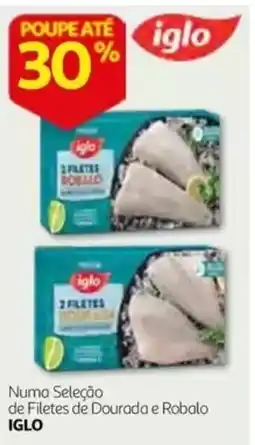 Auchan filetes de dourada e robalo iglo promoção