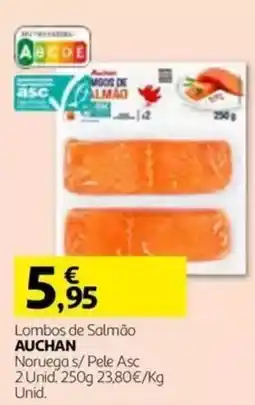 Auchan Lombos de Salmão Auchan promoção