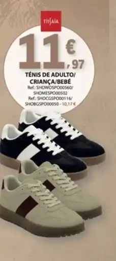 E.Leclerc Tissiaa tênis de adulto/criança/bebê promoção