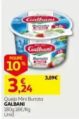 Auchan Queijo Mini Burrata Galbani promoção
