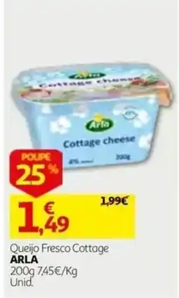 Auchan Queijo Fresco Cottage ARLA promoção