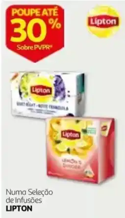 Auchan Numa Seleção de Infusões Lipton promoção