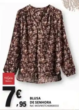 E.Leclerc Tilsaia blusa de senhora promoção