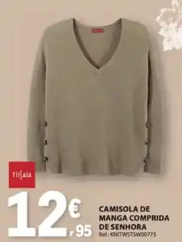 E.Leclerc Tissaia camisola de manga comprida de senhora promoção