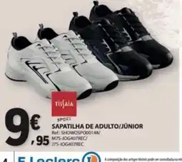 E.Leclerc TiiSaia sport sapatinha de adulto/júnior promoção