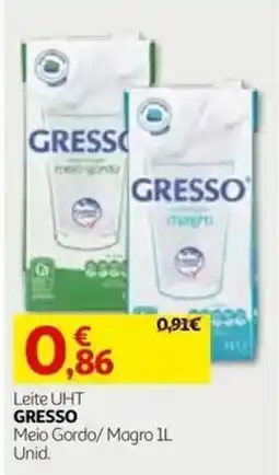 Auchan Leite UHT GRESSO promoção