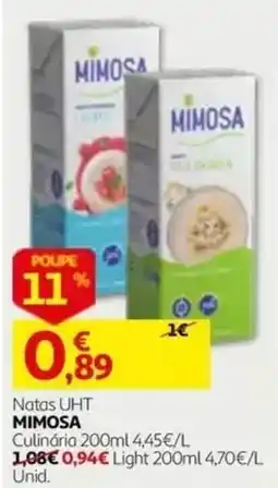 Auchan Natas UHT Mimosa promoção