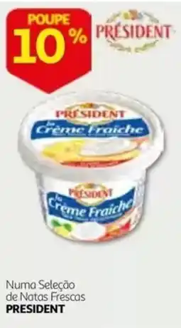 Auchan Creme Fraiche President promoção
