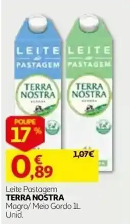 Auchan Leite Pastagem Terra Nossa promoção