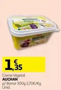 Auchan Creme Vegetal Auchan promoção