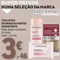 E.Leclerc toalhitas desmaquilhantes hidratante diadermine promoção