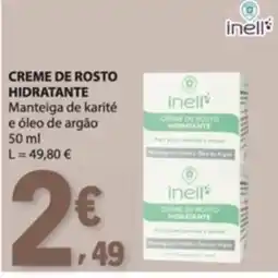 E.Leclerc Creme de rosto hidratante inell promoção