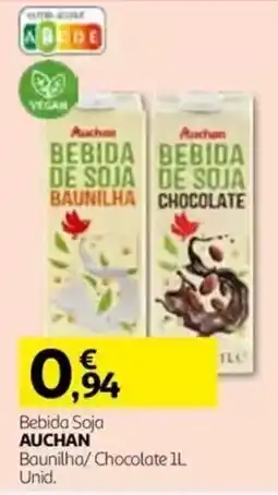 Auchan Bebida Soja Auchan Baunilha/ Chocolate promoção