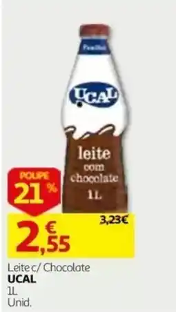 Auchan Leite c/ Chocolate UCAL promoção