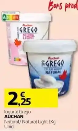 Auchan Iogurte Grego Auchan promoção