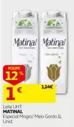 Auchan Leite UHT Matinal promoção