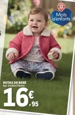 E.Leclerc Botas de bebé mots d'enfants promoção