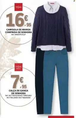 E.Leclerc Tisfaia camisola de manga comprida de senhora promoção