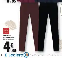 E.Leclerc Leggins de senhora promoção