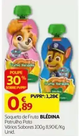 Auchan Saqueta de fruta blédina promoção