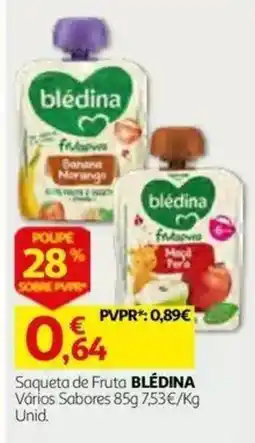 Auchan Saqueta de fruta blédina promoção