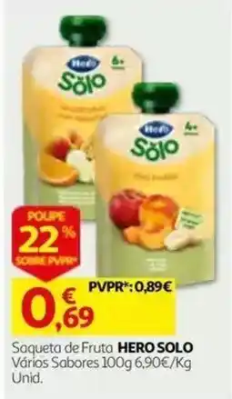 Auchan Saqueta de fruta hero solo promoção