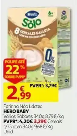Auchan Farinha Não Láctea Hero Baby promoção