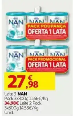 Auchan Leite 3 NAN promoção