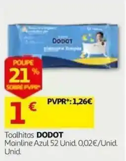 Auchan Toalhitas dodot promoção