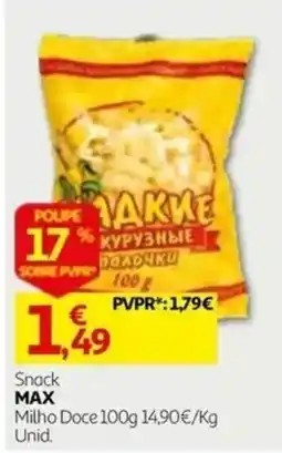Auchan Snack MAX promoção