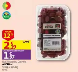 Auchan Uva Rosada s/ Grainha Auchan promoção