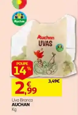 Auchan Uva Branca Auchan promoção