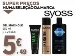 E.Leclerc gel max hold syoss promoção