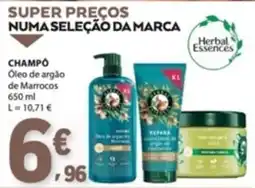 E.Leclerc Champô Óleo de argão de Marrocos Herbal Essences promoção
