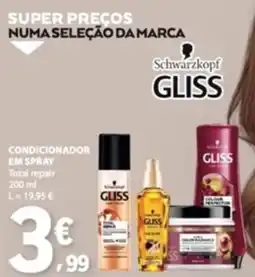 E.Leclerc condicionador em spray gliss promoção