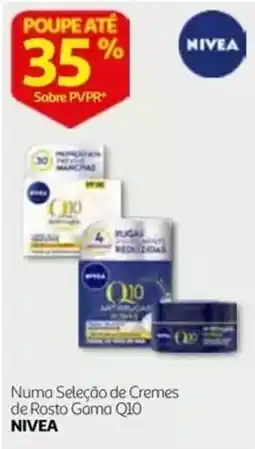 Auchan Numa Seleção de Cremes de Rosto Gama Q10 NIVEA promoção