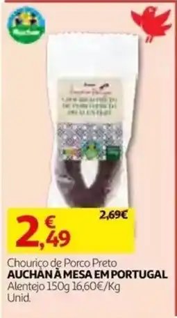Auchan Chouriço de Porco Preto promoção